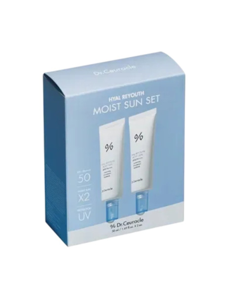 Dr.Ceuracle Hyal Reyouth Moist Sun SPF 50+/PA++++ Duo Set Набор увлажняющих солнцезащитных крем
