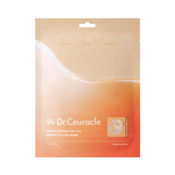 Dr.Ceuracle Vegan Kombucha Tea Essence in Gel Mask Веганська гідрогелева маска з екстрактом комбучі