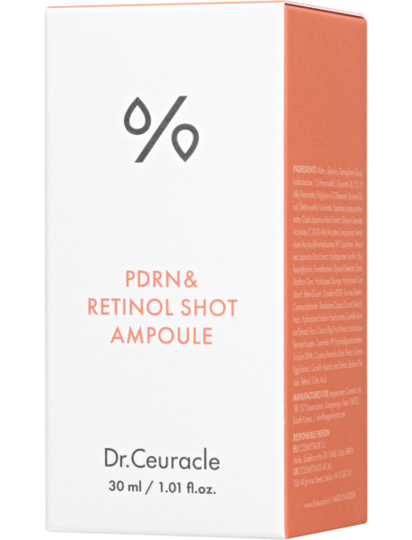 Dr.Ceuracle PDRN & Retinol Shot Ampoule Антивозрастная сыворотка с полинуклеотидами, ретинолом и спикулами