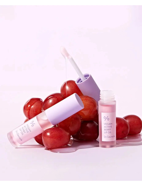 Dr.Ceuracle Vegan Active Berry Lip Oil Масло-блеск для губ с ресвератолом и экстрактом клюквы