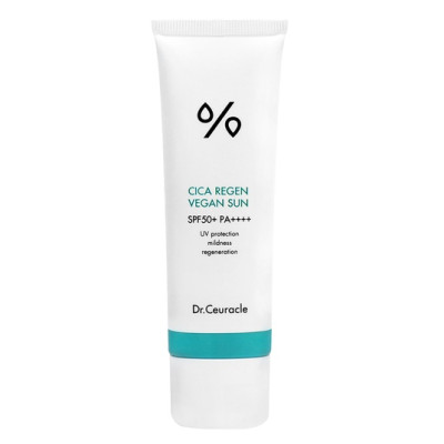 Dr.Ceuracle Cica Regen Vegan Sun SPF50+/ PA++++ Сонцезахисний веганський крем з центелою азіатською