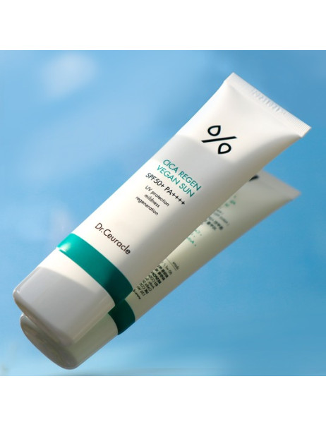 Dr.Ceuracle Cica Regen Vegan Sun SPF50+/ PA++++ Солнцезащитный веганский крем с центелой азиатской