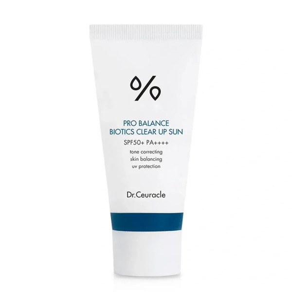 Dr.Ceuracle Pro Balance Biotics Clear Up Sun SPF 50+ PA++++ Сонцезахисний освітлюючий крем з пробіотиками