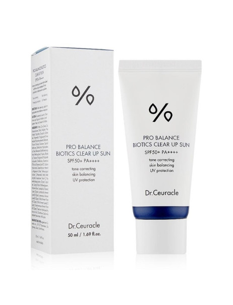 Dr.Ceuracle Pro Balance Biotics Clear Up Sun SPF 50+ PA++++ Сонцезахисний освітлюючий крем з пробіотиками