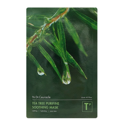 Dr.Ceuracle Tea Tree Purifine Soothing Mask Успокаивающая маска с экстрактом чайного дерева