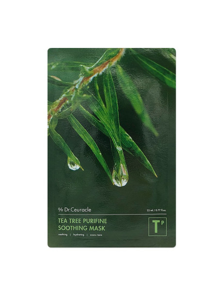 Dr.Ceuracle Tea Tree Purifine Soothing Mask Успокаивающая маска с экстрактом чайного дерева