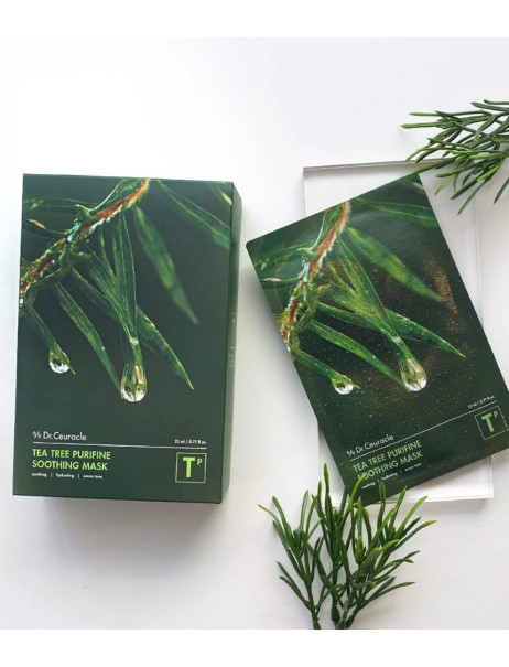 Dr.Ceuracle Tea Tree Purifine Soothing Mask Успокаивающая маска с экстрактом чайного дерева