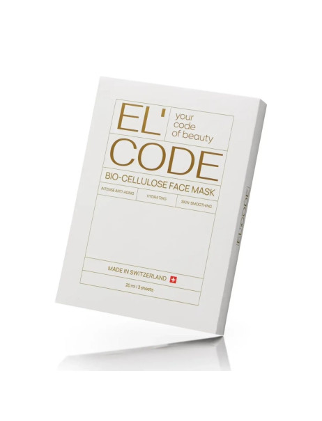 El’Code Bio-Cellulose Face Mask Set (3 Sheets) Набор из 3 антивозрастных биоцеллюлозных масок для лица