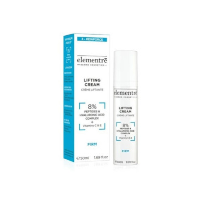 Elementre Lifting Cream 8% Peptides & Hyaluronic Acid Ліфтинговий крем для обличчя