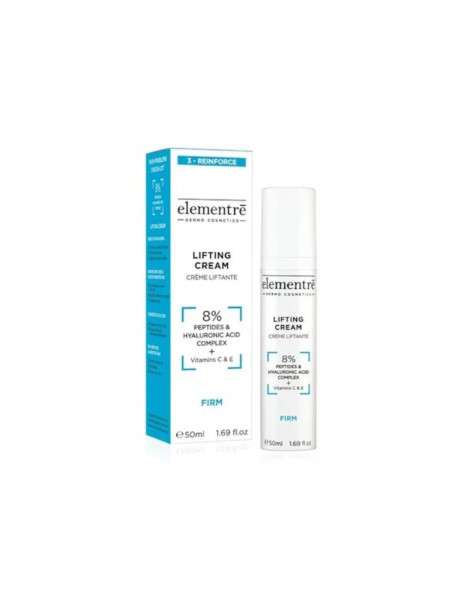 Elementre Lifting Cream 8% Peptides & Hyaluronic Acid Ліфтинговий крем для обличчя