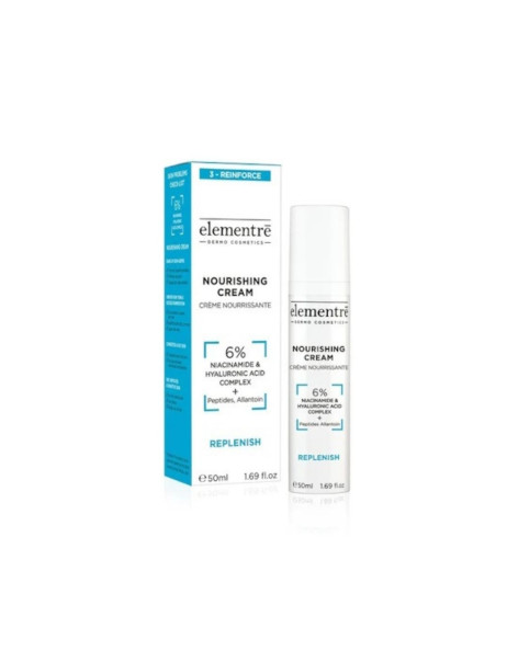 Elementre Nourishing Cream 6% Niacinamide & Hyaluronic Acid Живильний зволожуючий крем для обличчя