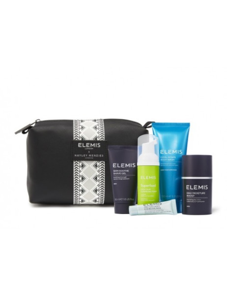 Elemis x Haley Menzies Travel Collection For Him Мужской лимитированный тревел-набор в дизайнерской косметичке