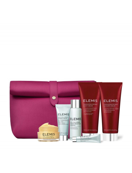 Elemis The Essential Travel Collection Face & Body Favourites Колекція фаворитів для обличчя та тіла у люкс косметичці