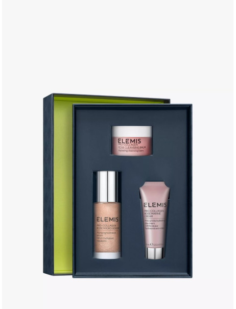 Elemis Pro-Collagen Rose Plumping Routine Kit Тріо для зволоження та заспокоєння шкіри з Трояндою