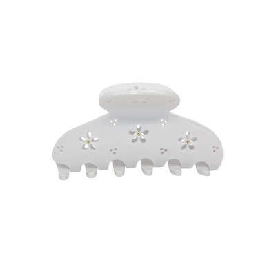 Emi Jay Lil Effing Clip in Blanc Petal Eyelet Средний крабик для волос