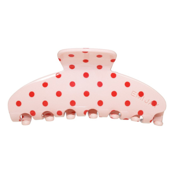 Emi Jay Big Effing Clip in Blush Polka Dot Великий крабик для волосся 