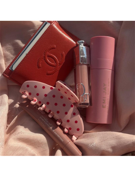 Emi Jay Big Effing Clip in Blush Polka Dot Великий крабик для волосся