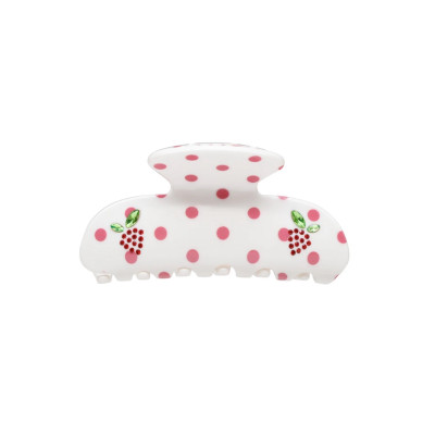 Emi Jay Sweetheart Clip in Coconut Berry Dot Крабик для волосся