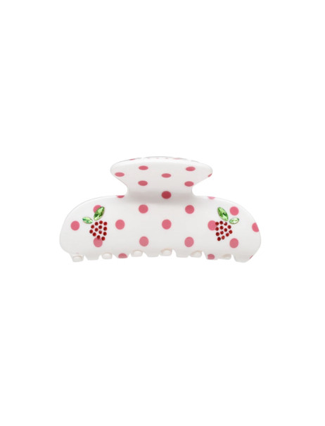 Emi Jay Sweetheart Clip in Coconut Berry Dot Крабик для волос