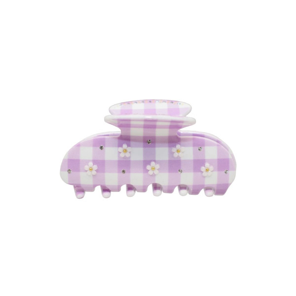 Emi Jay Sweetheart Clip in Daisy Pink Picnic Крабик для волосся