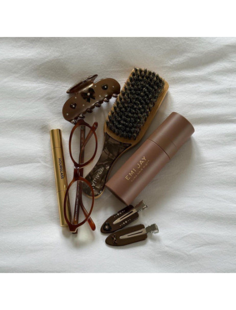 Emi Jay Mini Boar Bristle Brush in Toasted Sugar Мини щетка для волос