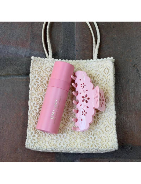 Emi Jay Big Effing Clip in Rose Fleur Eyelet Большой крабик для волос