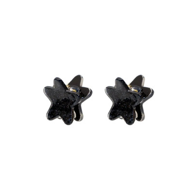 Emi Jay Baby Star Clip Set in Black Tinsel Набор крабиков