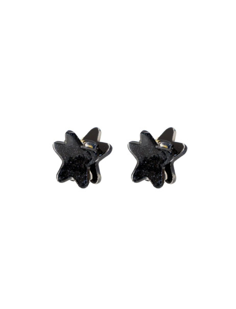Emi Jay Baby Star Clip Set in Black Tinsel Набор крабиков
