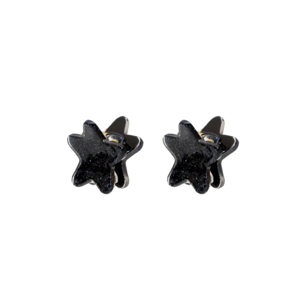 Emi Jay Baby Star Clip Set in Black Tinsel Набір крабиків