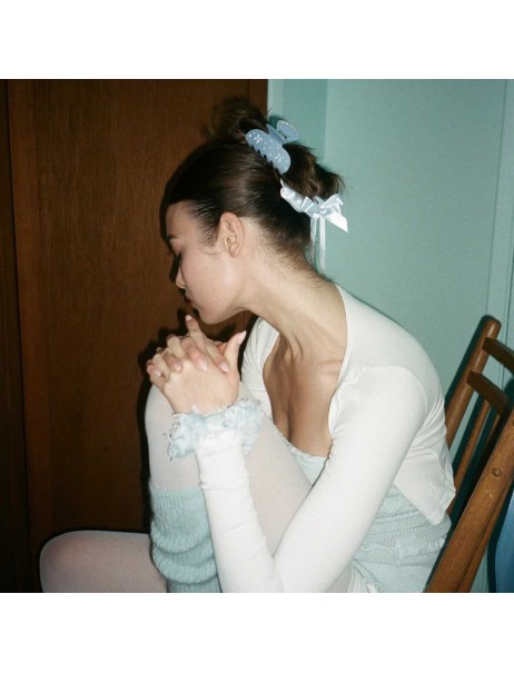 Emi Jay Sweetheart Clip in Blue Ribbon Крабик для волосся