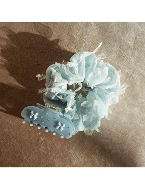 Emi Jay Sweetheart Clip in Blue Ribbon Крабик для волосся