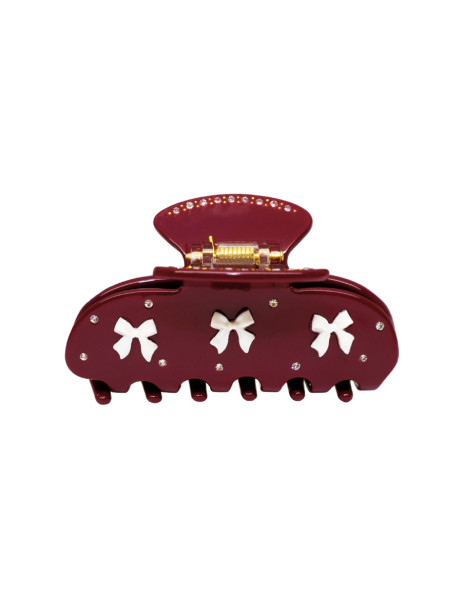 Emi Jay Sweetheart Clip in Bordeaux Prima Donna Крабик для волос