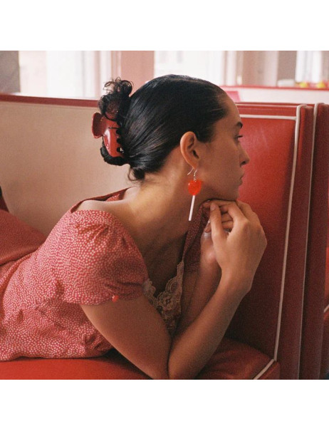 Emi Jay Hair Clip in Cherry Kiss
