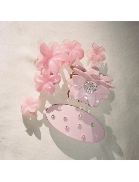 Emi Jay Baby Super Bloom Clip Set in Jelly Peach Набір крабиків