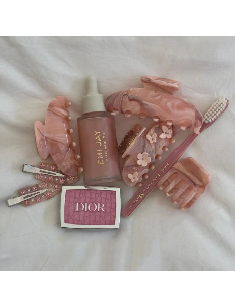 Emi Jay Petite Effing Clip in Pink Chantilly Маленький крабик для волосся