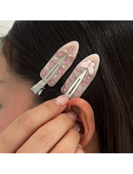 Emi Jay Popstar Clips in Pink Flutters Набір заколок для волосся
