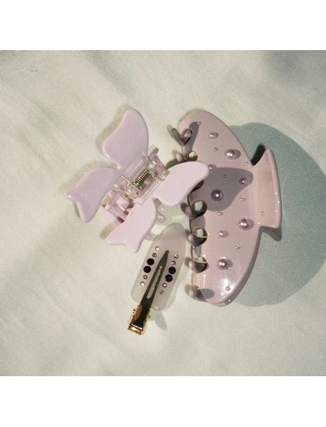 Emi Jay Big Effing Clip in Pink Pearl Большой крабик для волос