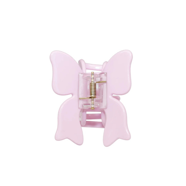 Emi Jay Bow Clip in Puff Pink Заколка для волосся