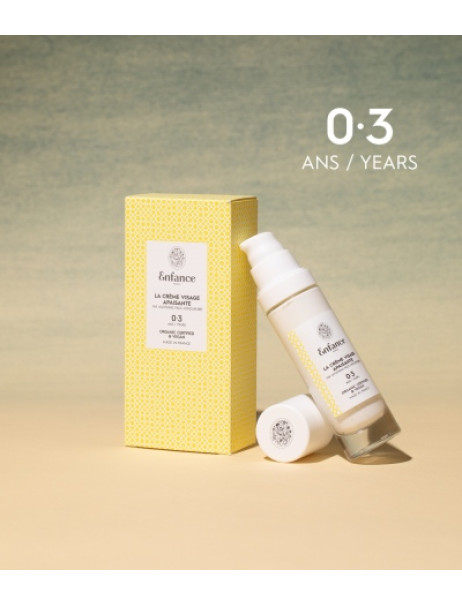 Enfance Paris La Crème Visage Apaisante 0-3 ans Заспокійливий крем для обличчя для дітей 0-3 роки