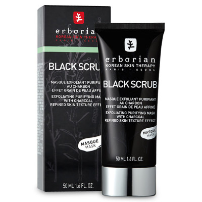 Erborian Black Scrub Mask Скраб-маска очищає із деревним вугіллям 