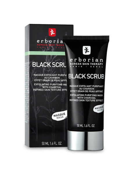 Erborian Black Scrub Mask Скраб-маска очищає із деревним вугіллям