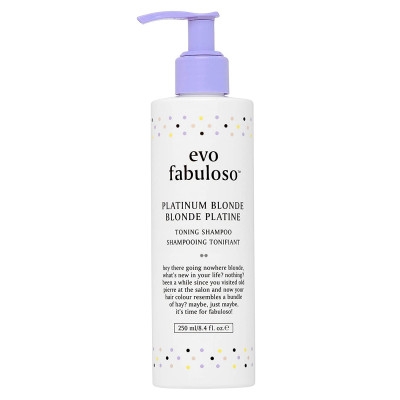 Evo Fabuloso Platinum Blonde Toning Shampoo Интенсивный тонирующий шампунь-уход Платинум Блонд