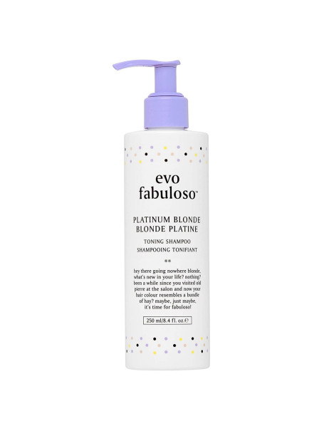 Evo Fabuloso Platinum Blonde Toning Shampoo Інтенсивний тонуючий шампунь-догляд Платинум Блонд