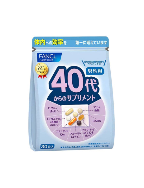 FANCL Men's 40+ Vitamin & Mineral Pack Витаминно-минеральный комплекс для мужчин 40+