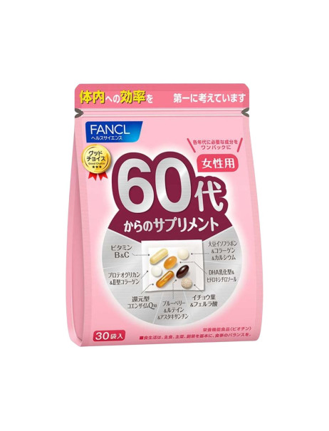 FANCL Women 60+ Vitamin & Mineral Pack Вітамінно-мінеральний комплекс для жінок 60+
