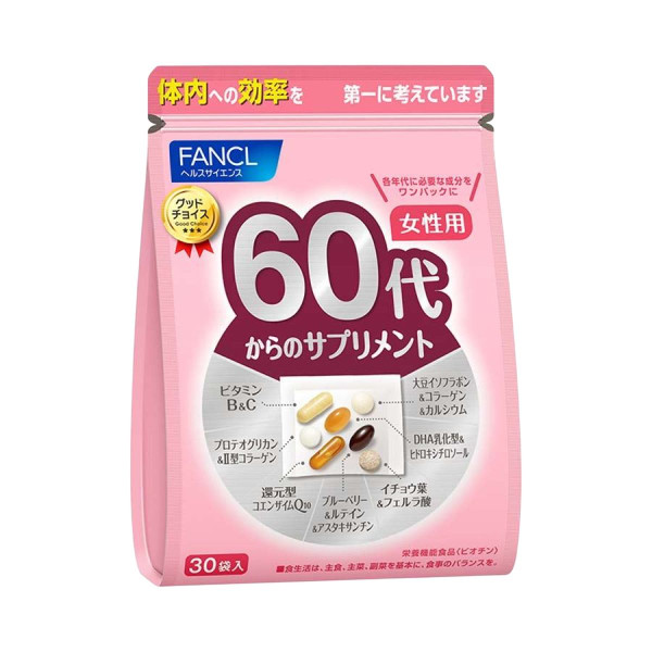 FANCL Women 60+ Vitamin & Mineral Pack Витаминно-минеральный комплекс для женщин 60+