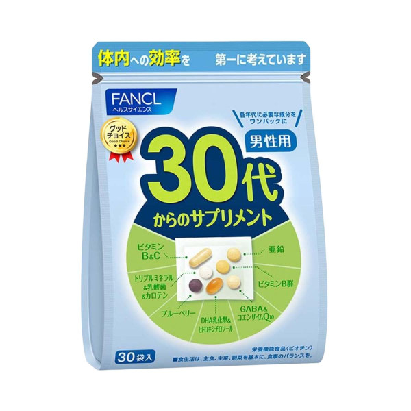 FANCL Men's 30+ Vitamin & Mineral Pack Витаминно-минеральный комплекс для мужчин 30+