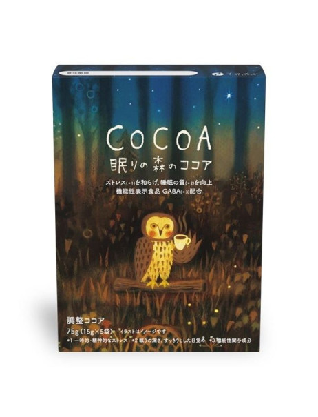 Fine Japan Cocoa Sleeping Forest Дієтична добавка какао з ГАМК та гліцином