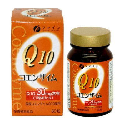 Fine Japan Coenzyme Q10 With Vitamins B Дієтична добавка коензим Q10 з вітамінами групи В