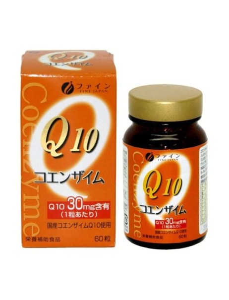 Fine Japan Coenzyme Q10 With Vitamins B Дієтична добавка коензим Q10 з вітамінами групи В